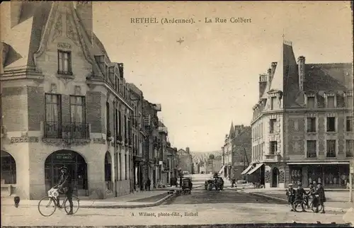 Ak Rethel-Ardennes, La Rue Colbert