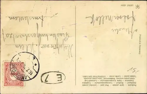 Präge Ak Verliebt, Landedelmann