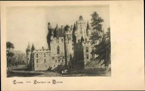 Ak Doune Stirling Schottland, Chateau de Doune, Ecosse