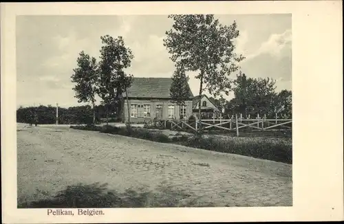 Ak Pelikan Langemark Poelkapelle Westflandern, Friedhof