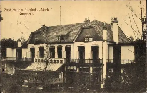 Ak Nunspeet Gelderland, Zusterhulp's Rusthuis Moria