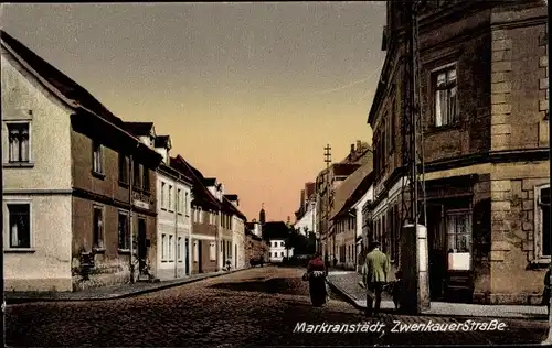 Ak Markranstädt in Sachsen, Zwenkauer Straße