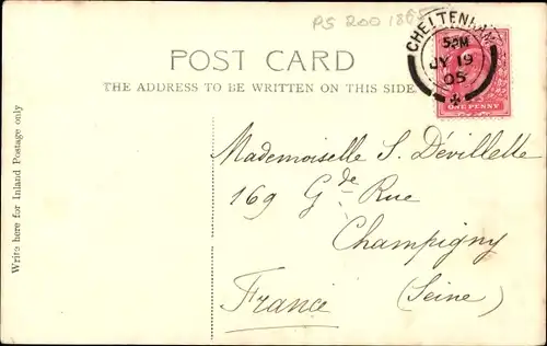 Ak Cheltenham Gloucestershire England, Kolonade