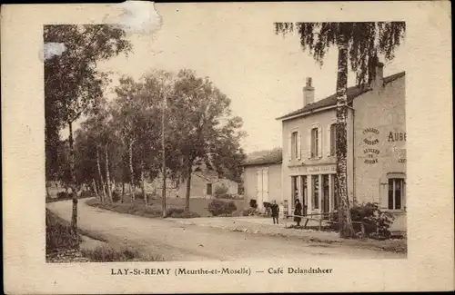 Ak Lay Saint Remy Lothringen Meurthe et Moselle, Café Delandtsheer