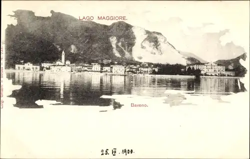 Ak Baveno Lago Maggiore Piemonte Italien, Panorama