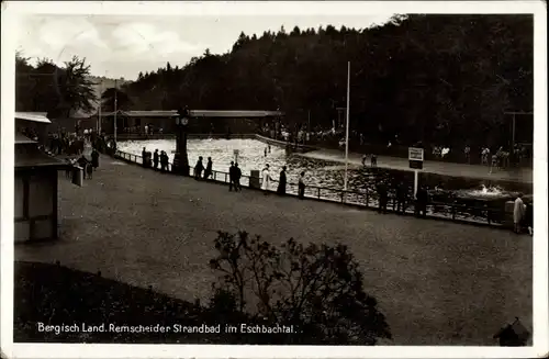 Ak Remscheid im Bergischen Land, Eschbachtal, Remscheider Strandbad