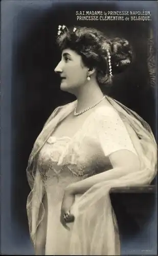 Ak Prinzessin Napoléon, Prinzessin Clementine von Belgien