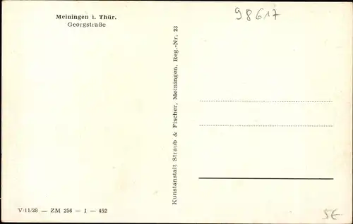 Ak Meiningen in Thüringen, Georgstraße