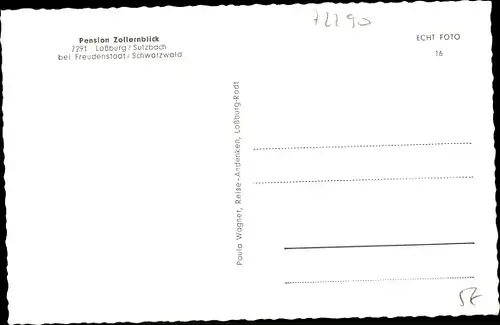 Ak Loßburg im Schwarzwald, Pension Zollernblick