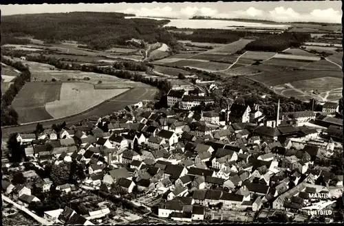 Ak Thüngen Unterfranken, Luftbild vom Ort