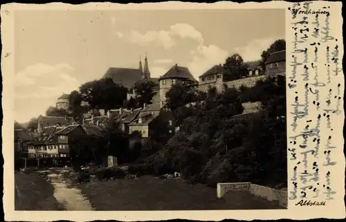 Ak Nordhausen am Harz, Teilansicht