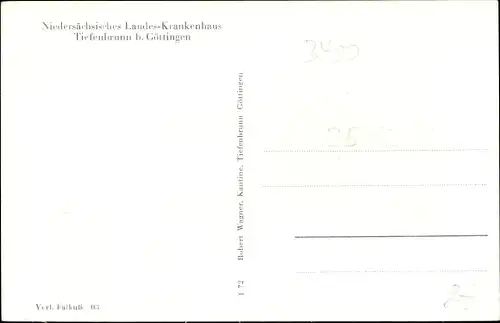 Ak Tiefenbrunn Mengershausen Rosdorf Niedersachsen, Landessanatorium Rasemühle, Rosengarten