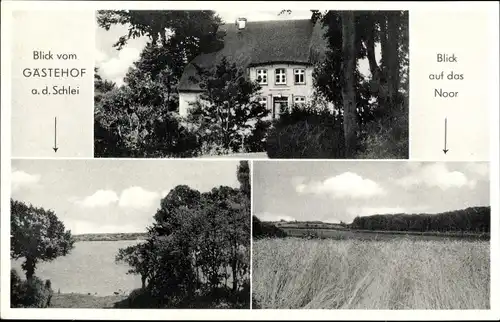 Ak Lindaunis Boren an der Schlei, Gasthof Noor