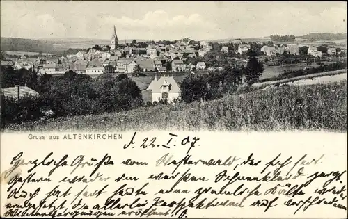 Ak Altenkirchen im Westerwald, Gesamtansicht