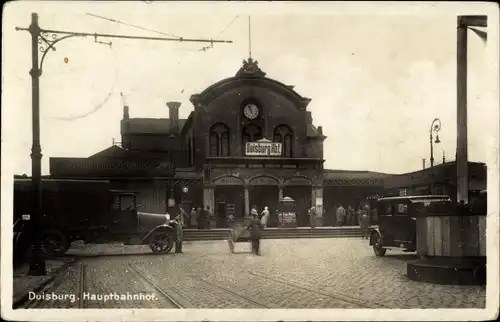 Ak Duisburg im Ruhrgebiet, Hauptbahnhof