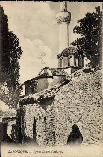 Ak Thessaloniki Griechenland, Kirche der Agia Ekaterini, Katharinenkirche