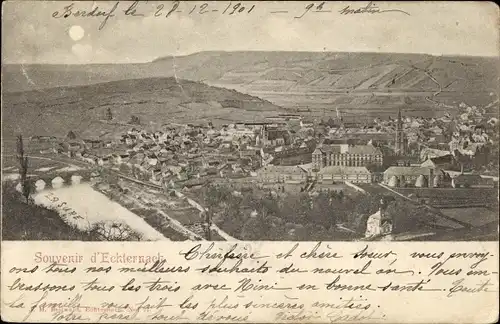 Ak Echternach Luxemburg, Panorama