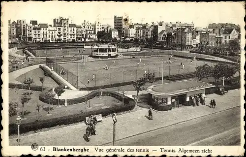 Ak Blankenberghe Blankenberge Westflandern, Tennisplätze