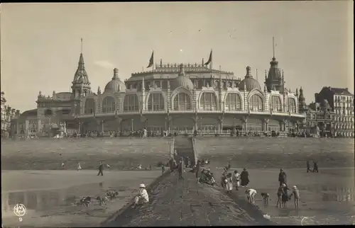 Ak Oostende Ostende Westflandern, Kursaal vue de cote