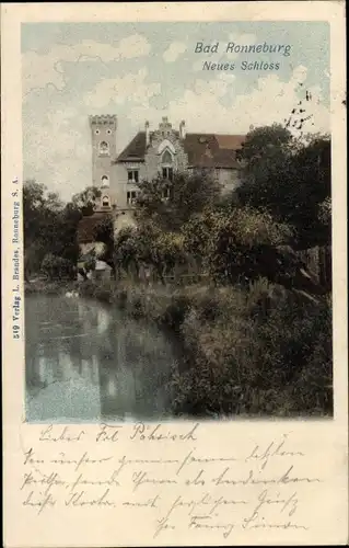 Ak Ronneburg in Thüringen, Neues Schloss