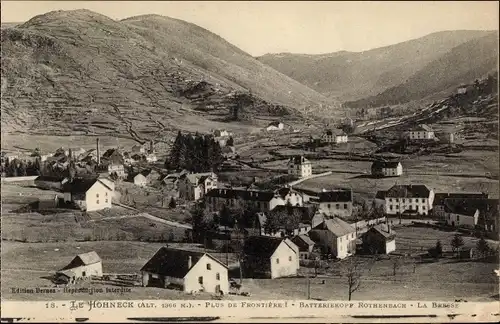 Ak La Bresse Vogesen, Panorama, Batteriekopf Rothenbach