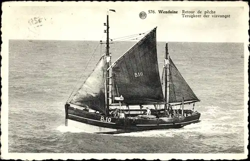 Ak Wenduine Wenduyne De Haan Westflandern, Fischerboot