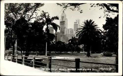 Ak São Paulo Brasilien, Parque Don Pedro II