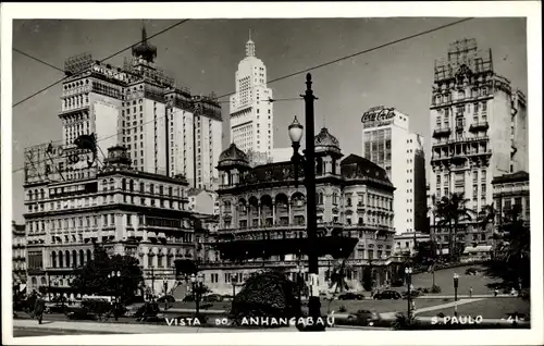 Ak Sao Paulo Brasilien, Vista do Anhangabau