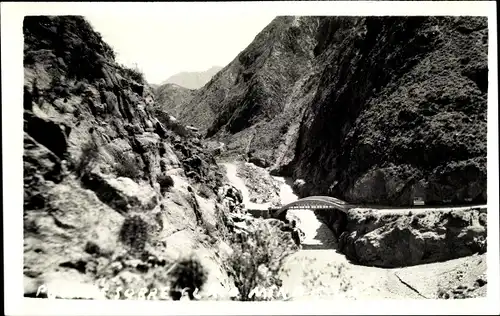 Ak Mendoza Argentinien, Brücke, Berge