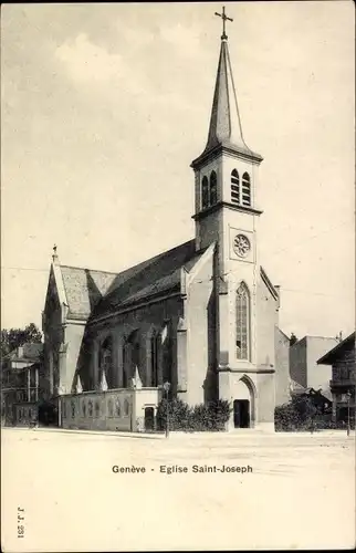 Ak Genève Genf Schweiz, St. Joseph Kirche