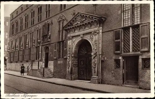 Ak Nijmegen Gelderland, Rathaus