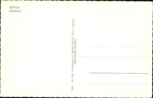 Ak Itzehoe in Holstein, Stadtpark