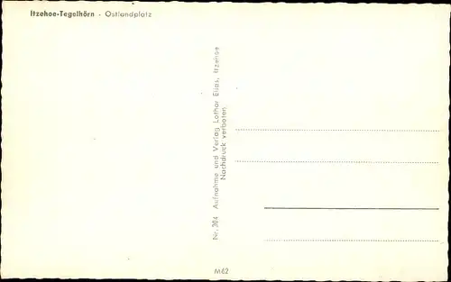 Ak Tegelhörn Itzehoe in Holstein, Ostlandplatz