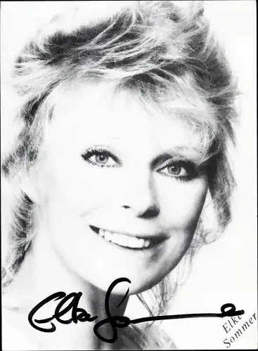 Ak Schauspielerin Elke Sommer, Portrait, Autogramm