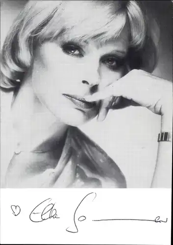 Ak Schauspielerin Elke Sommer, Portrait, Autogramm