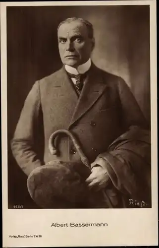 Ak Schauspieler Albert Bassermann, Portrait
