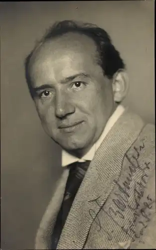 Foto Ak Schauspieler Siegfried Barfumski, Portrait, Autogramm