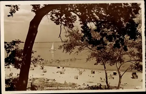 Ak Ostseebad Scharbeutz in Ostholstein, Strand, Steg