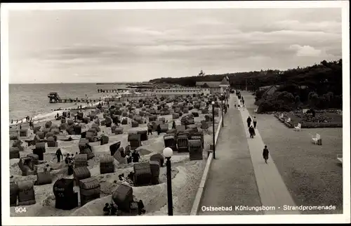 Ak Ostseebad Kühlungsborn, Strand, Strandpromenade