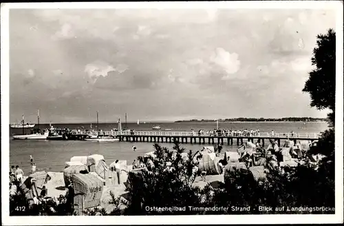 Ak Ostseebad Timmendorfer Strand, Landungsbrücke