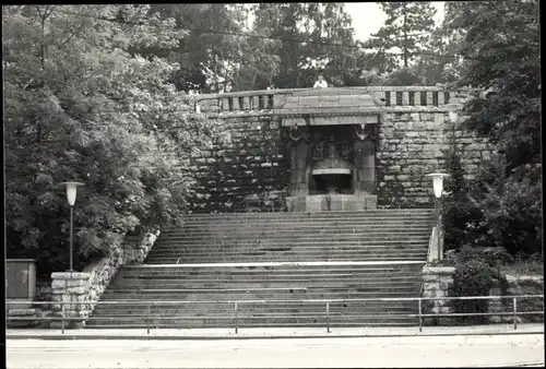 Foto Ak Erfurt in Thüringen, Aufgang zum Stadtpark