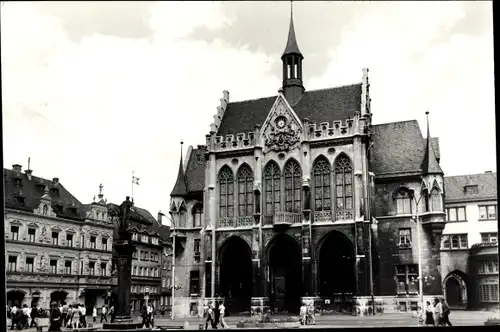 Foto Ak Erfurt in Thüringen, Rathaus