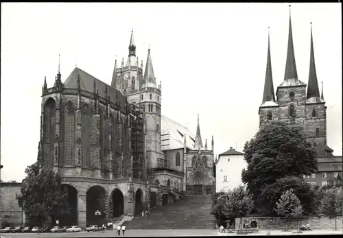 Foto Ak Erfurt in Thüringen, Dom, Severikirche