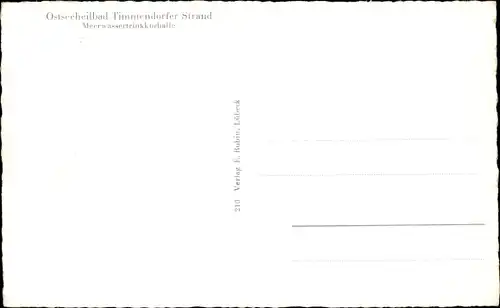 Ak Ostseebad Timmendorfer Strand, Meerwassertrinkkurhalle