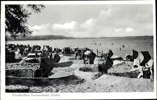 Ak Ostseebad Timmendorfer Strand, Strandleben