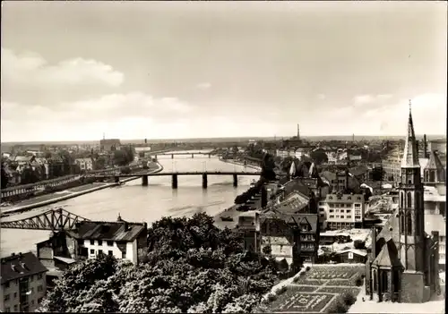 Ak Frankfurt am Main, Blick vom Dom zum Main