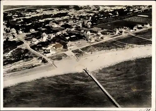 Ak Nordseebad Sankt Peter Ording, Fliegeraufnahme