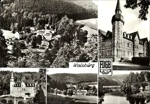Ak Walsburg Eßbach in Thüringen, FDGB-Heim Marx-Engels