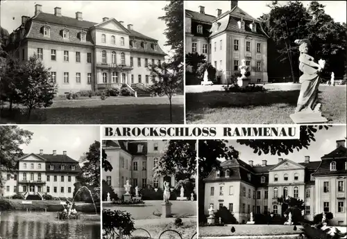 Ak Rammenau Sachsen, Barockschloss, Park