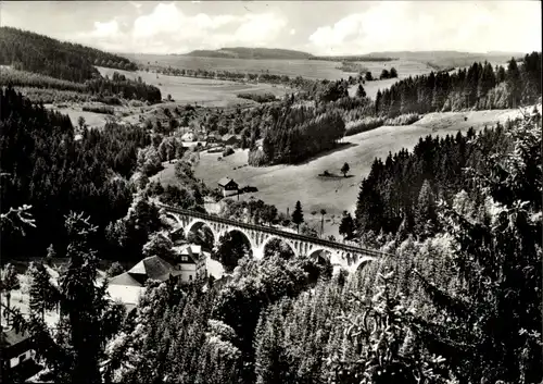 Ak Wurzbach in Thüringen, Blick vom Charlottenfels